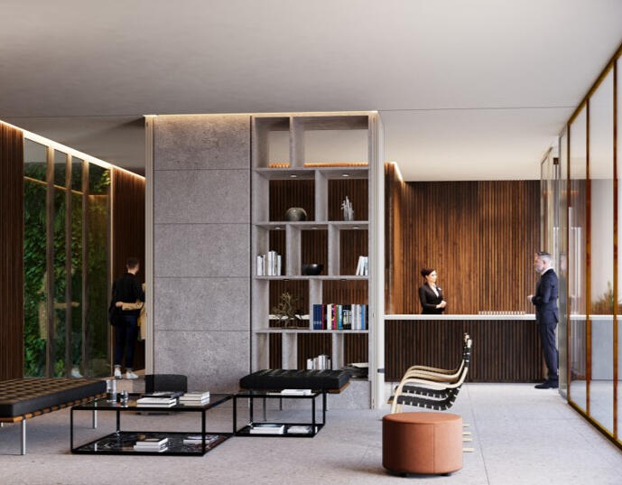 Concierge re-styling of an apartment building in Milan (Arch Anna Cilia)